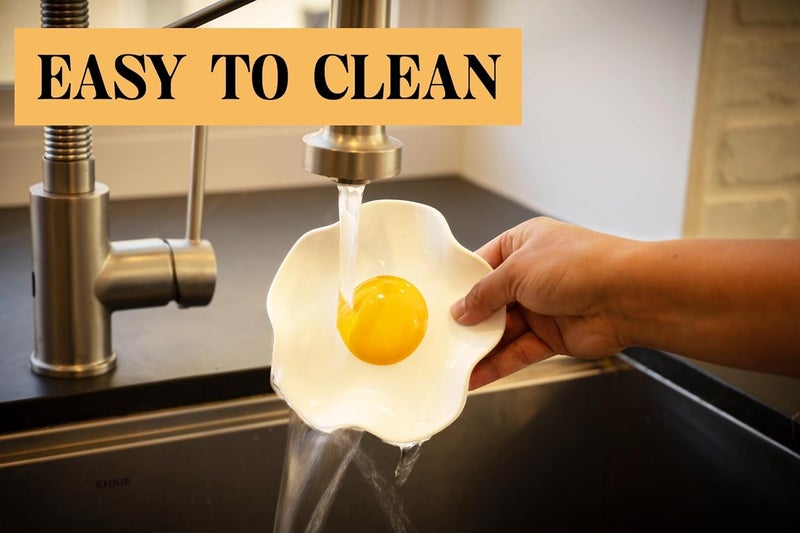 Bee Fried Egg Ceramic Spoon Rest for stove top and kitchen counter | Large and Dishwasher-Safe Sponge holder | Home & kitchen decor | Kitchen Gifts for women | House warming gifts new home - Image 5